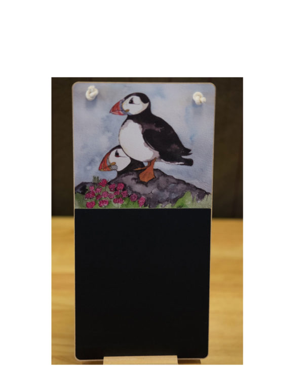 Puffins on the Lookout Chalkboard