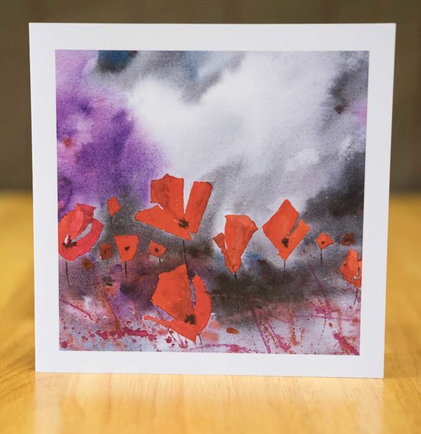 Dusk Poppies - Card