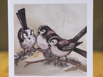 Long Tailed Tits - Card