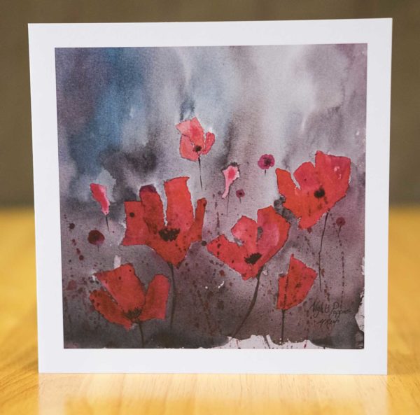 Night Poppies - Card