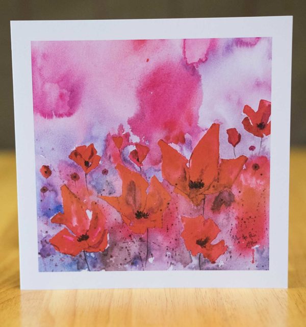 Poppy Sunset - Card