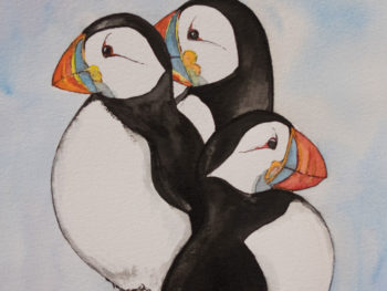 Three Amigos Original Watercolour