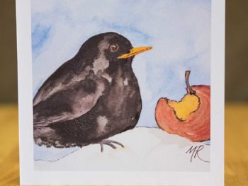 Winter Blackbird - Card