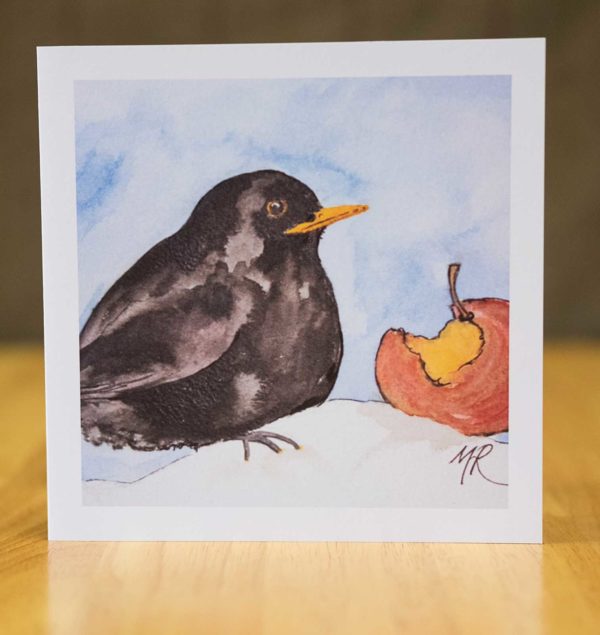 Winter Blackbird - Card