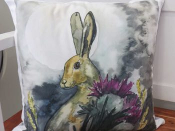 Moonlit Hare - cushion