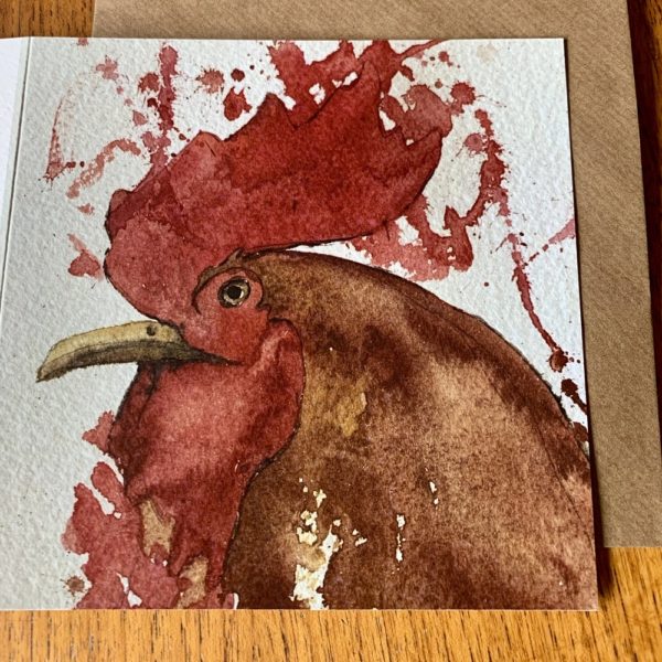 Cockerel Card by Mike Ross