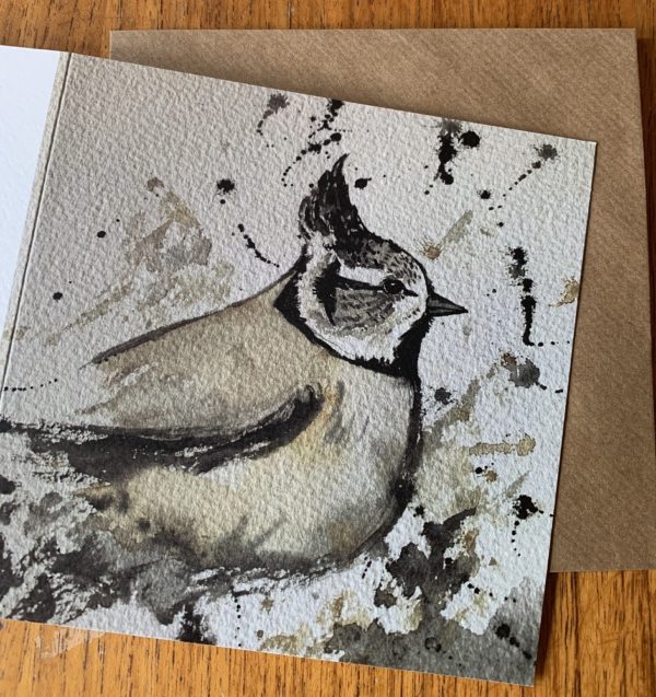 Crested Tit Card by Mike Ross