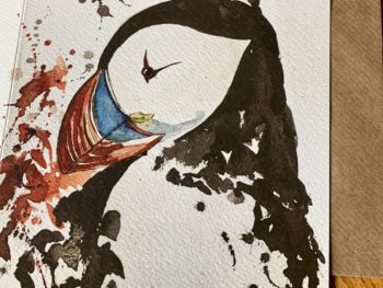 Puffin Card by Mike Ross